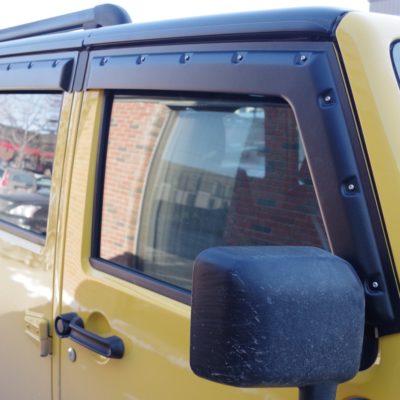 Jeep Wrangler JK 4-Door Only (2007-2018) <br> Tough Visors - Textured Finish
