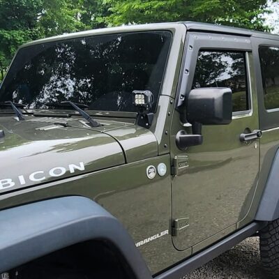 Jeep Wrangler JK 2-Door Only (2007-2018) <br> Tough Visors - Textured Finish