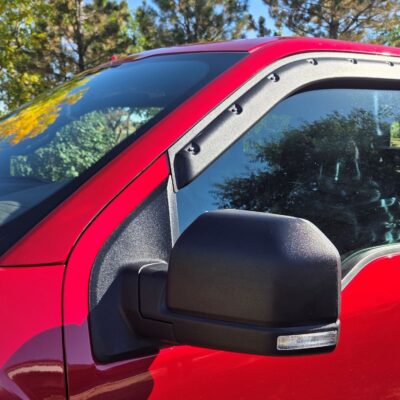 Ford F150 (2015-2025) <br> Ford F150 Raptor (2017-2021) <br>  Ford Super Duty (2017-2021) <br> Tough Visors - Textured  <br> Super Crew Cab Only